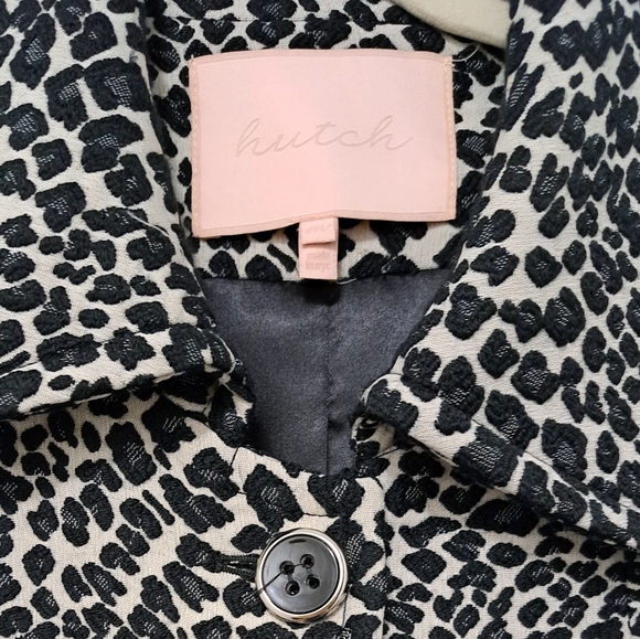 Hutch black and white animal print coat - Picture 2 of 5